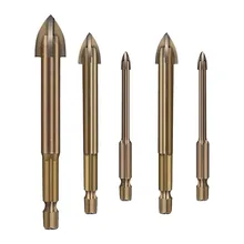 5Pcs 4-10mm Efficient Drilling Bits Multifunctional Cross Alloy Cemented Carbide Drill Bits Ceramic Brick Wall Hole Opening
5Pcs 4-10mm Efficient Drilling Bits Multifunctional Cross Alloy Cemented Carbide Drill Bits Ceramic Brick Wall Hole Opening