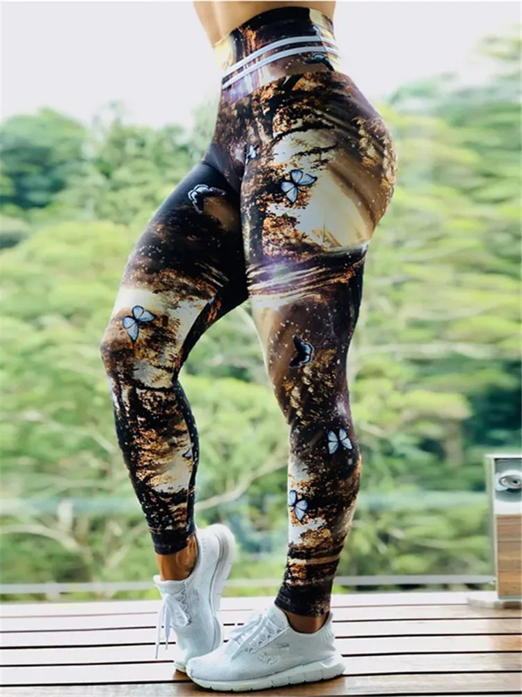 Goldenpoint Leggings Straight Fantasia Micro Cerchi lencicol Pantaloni Moda