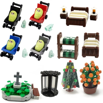 Toys For Children Single Bed City Building Blocks Street View Pond Bench Set Baby Carriage Model Bed Compatible MOC Citys
Toys For Children Single Bed City Building Blocks Street View Pond Bench Set Baby Carriage Model Bed Compatible MOC Citys