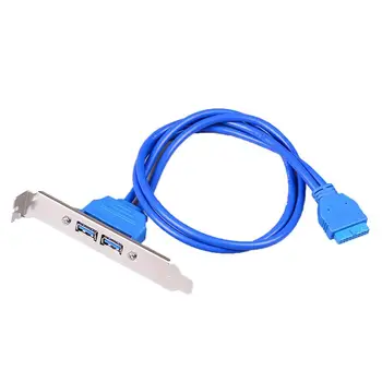 High Speed USB 3.0 Back Panel Expansion Bracket to 20-Pin Header Cable (2-Port) Motherboard FOR PC
High Speed USB 3.0 Back Panel Expansion Bracket to 20-Pin Header Cable (2-Port) Motherboard FOR PC