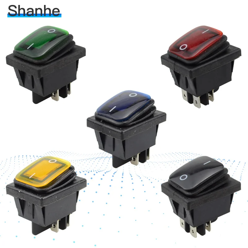 self-locking fixed locking & Momentary Waterproof 4Pin Rocker Switch 2 Positions 16A 250VAC 20A 125VAC
self-locking fixed locking & Momentary Waterproof 4Pin Rocker Switch 2 Positions 16A 250VAC 20A 125VAC