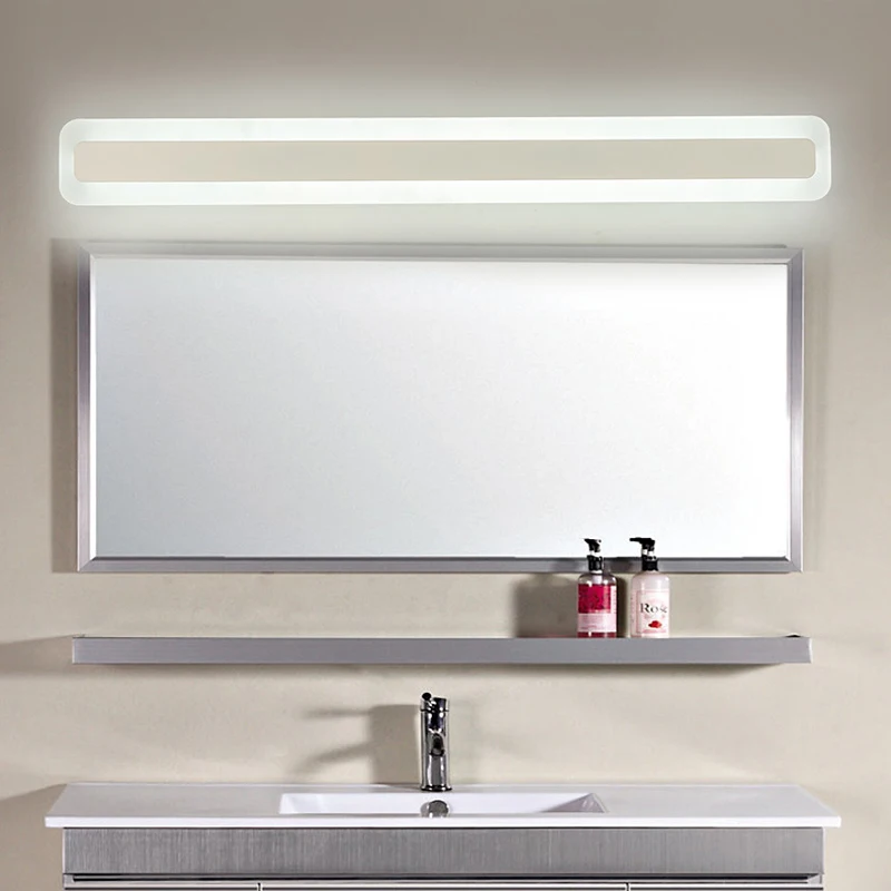 Зеркальный светодиодный светильник 40/60/80/120 см современный для макияжа