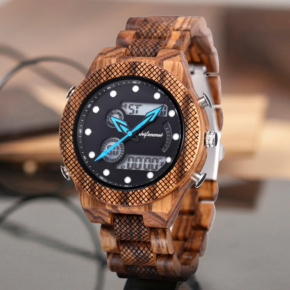 Shifenmei Wood Watch Men 2020 Sport Watches Men's Quartz Led Digital Clock Man Military Wooden Wristwatch Male Relogio Masculino
Shifenmei Wood Watch Men 2020 Sport Watches Men's Quartz Led Digital Clock Man Military Wooden Wristwatch Male Relogio Masculino