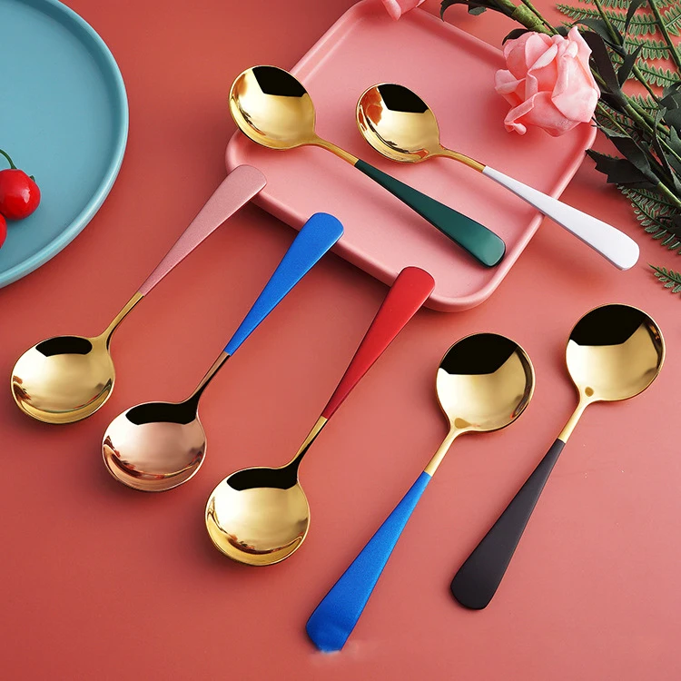 Tablewellware 4 Pcs/set Spoons Colorful Tea Spoon Gold 8 Colors Stainless Steel Coffee Spoon 2020 New Flatware Drop Shipping
Tablewellware 4 Pcs/set Spoons Colorful Tea Spoon Gold 8 Colors Stainless Steel Coffee Spoon 2020 New Flatware Drop Shipping
