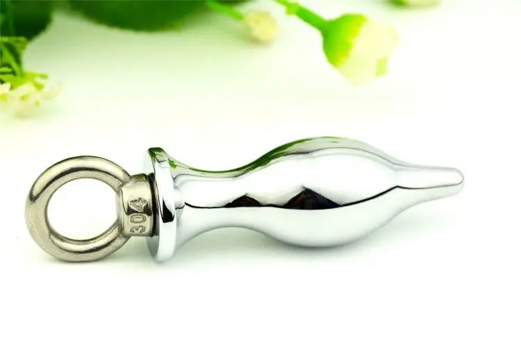 Анальная пробка Sexus Glass с ручкой-кольцом, синяя 912210 - Sexus Glass - Анальные пробки - Купить