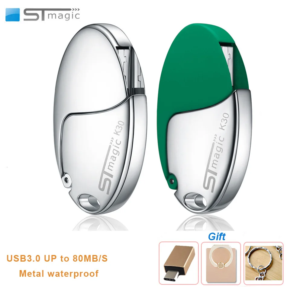 

STmagic USB Flash Drives 16GB 32GB 64GB 128GB Dinosaur Egg shape pendrive memory stick metal usb 3.0 High speed pen drive for PC