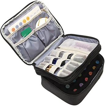 Double Layer Shockproof Storage Case Makeup Large Compartments Travel Portable Essential Oil Bag Carrying Nail Varnish Perfume
Double Layer Shockproof Storage Case Makeup Large Compartments Travel Portable Essential Oil Bag Carrying Nail Varnish Perfume
