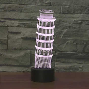 WENHSIN New Leaning Tower of Pisa 3D Night Lights Colorful Touch LED Stereoscopic Lights Ambient Night Lights
WENHSIN New Leaning Tower of Pisa 3D Night Lights Colorful Touch LED Stereoscopic Lights Ambient Night Lights