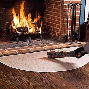 Fire Retardant Half Round Fireplace Carpet Non-slip Mat Fireproof Glass Fiber Fireplace Mat Camping Survival Emergency Blankets
Fire Retardant Half Round Fireplace Carpet Non-slip Mat Fireproof Glass Fiber Fireplace Mat Camping Survival Emergency Blankets