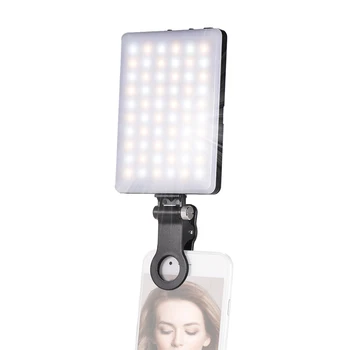 Mini Clip-on Mobile Phone LED Light 3200K/5600K Bi-color Temperature Dimmable Built-in Rechargeable Battery for Smartphones
Mini Clip-on Mobile Phone LED Light 3200K/5600K Bi-color Temperature Dimmable Built-in Rechargeable Battery for Smartphones