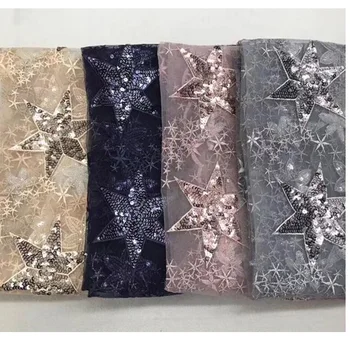 130cm x1Yard shiny Star Sequined fabric 3mm embroidered sequin mesh fabrics for DIY wedding dress veil Cosplay Evening Show
130cm x1Yard shiny Star Sequined fabric 3mm embroidered sequin mesh fabrics for DIY wedding dress veil Cosplay Evening Show