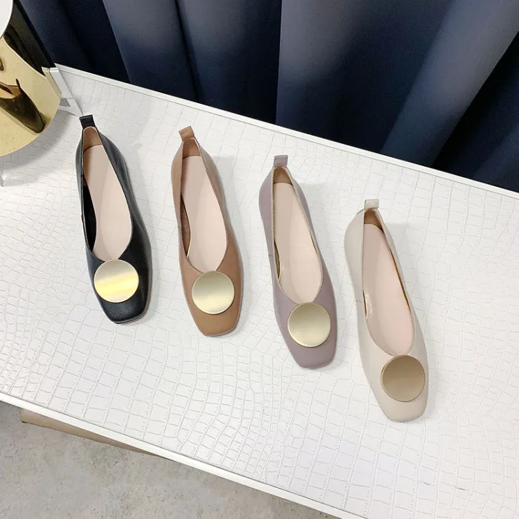 2019 Autumn New Style Network hong yang Gas Versatile Leather Off-white Small Heel Side Scoop Bootie Square Head Low-Cut Flat Ke
2019 Autumn New Style Network hong yang Gas Versatile Leather Off-white Small Heel Side Scoop Bootie Square Head Low-Cut Flat Ke