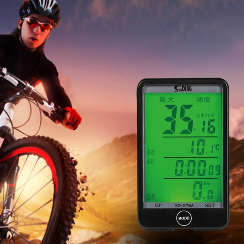 Wired Bicycle Computer Stopwatch SD-576A Touch screen Waterproof Nightlight Electronic Bicycle
Wired Bicycle Computer Stopwatch SD-576A Touch screen Waterproof Nightlight Electronic Bicycle