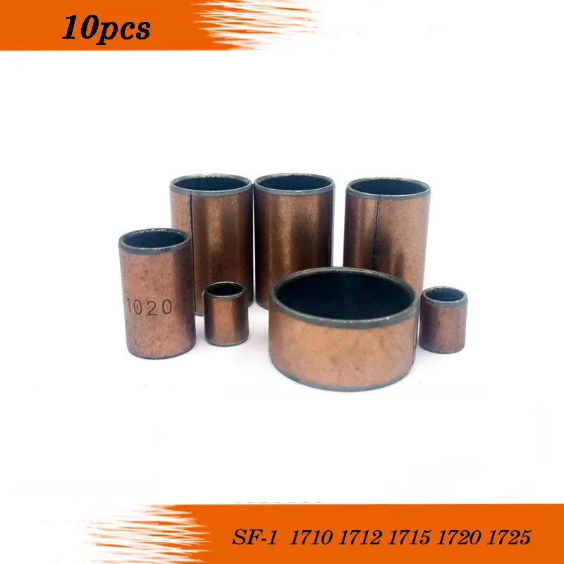 

10pcs SF1 SF-1 1710 1712 1715 1720 1725 Self Lubricating Composite Bearing Bushing Sleeve 19mm sliding bearing