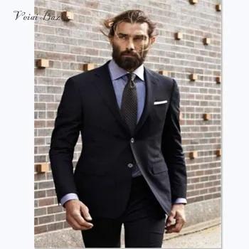 Custom Mens Suits Notch Lapel Black Formal Cool Two Buttons Blazer Lateat Designs Slim Fit Tuxedos (Jacket+Pant) Men suit
Custom Mens Suits Notch Lapel Black Formal Cool Two Buttons Blazer Lateat Designs Slim Fit Tuxedos (Jacket+Pant) Men suit