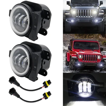 1 Pair 4'' LED Fog Light 4inch 30W LED Fog Lamp Auxiliary Passing Driving Light with Halo Ring DRL for Jeep Wrangler JL 2018
1 Pair 4'' LED Fog Light 4inch 30W LED Fog Lamp Auxiliary Passing Driving Light with Halo Ring DRL for Jeep Wrangler JL 2018
