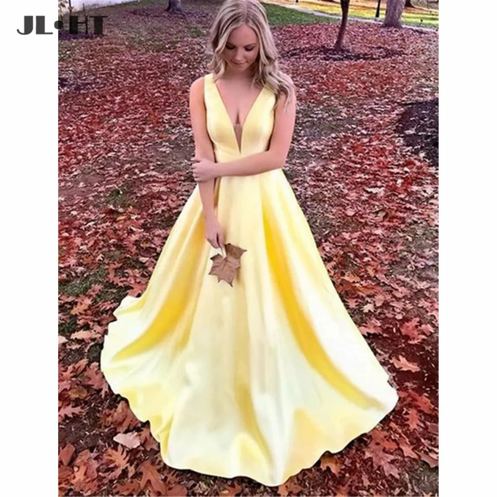 In Stock Evening Dresses Prom Gown with Pockets Deep V-Neck Satin Floor Length Tank Evening Dress for Women Custom Made
In Stock Evening Dresses Prom Gown with Pockets Deep V-Neck Satin Floor Length Tank Evening Dress for Women Custom Made