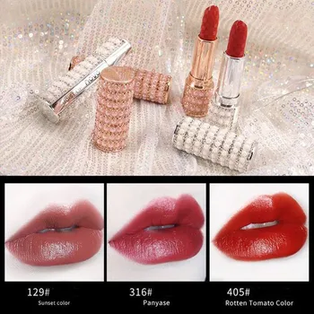 High Quality Christmas Gift Matte Moisturizing Lipstick Cosmetic Mist Velvet Long Lasting Lipstick for Women 
High Quality Christmas Gift Matte Moisturizing Lipstick Cosmetic Mist Velvet Long Lasting Lipstick for Women