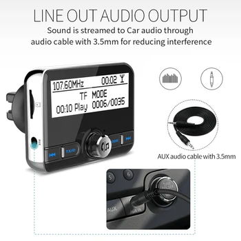 DAB002 2.4 Inch Car MP3 Players Bluetooth Portable Hands-Free DAB Digital Radio FM Transmitter QC3.0 Fast Charging Adapters
DAB002 2.4 Inch Car MP3 Players Bluetooth Portable Hands-Free DAB Digital Radio FM Transmitter QC3.0 Fast Charging Adapters