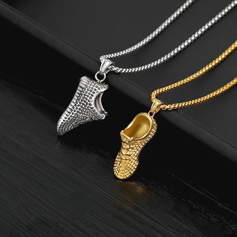 Men Sneaker Necklace Jewelry Stainless Steel Gold Sports Shoe Pendant Long Chain Choker Gift For Boyfriend Colar Masculino BFF
Men Sneaker Necklace Jewelry Stainless Steel Gold Sports Shoe Pendant Long Chain Choker Gift For Boyfriend Colar Masculino BFF