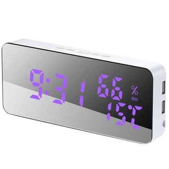 Mobile Phone Charging Voice Control Temperature And Humidity Led Variable 115 Color Mirror Alarm Clock Creative Sleepy Wall Cloc
Mobile Phone Charging Voice Control Temperature And Humidity Led Variable 115 Color Mirror Alarm Clock Creative Sleepy Wall Cloc