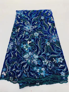 2020 African Net Lace Fabric High Quality Multicolor Laser Cutting Lace Fabric Nigerian French 5Yards Sequins Tulle Lace Wedding
2020 African Net Lace Fabric High Quality Multicolor Laser Cutting Lace Fabric Nigerian French 5Yards Sequins Tulle Lace Wedding