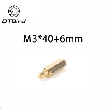 10pcs M3 Male 6mm x M3 Female 40mm Brass Standoff Spacer M3 40+6 Copper Hexagonal Stud Spacer Hollow Pillars m3*40+6mm DT2
10pcs M3 Male 6mm x M3 Female 40mm Brass Standoff Spacer M3 40+6 Copper Hexagonal Stud Spacer Hollow Pillars m3*40+6mm DT2