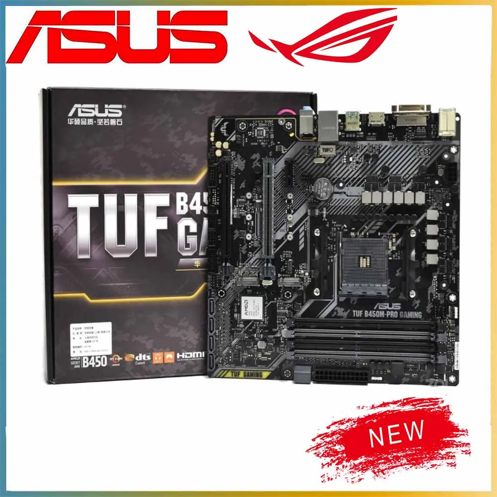 Новый процессор для AMD B450 AM4 Ryzen R7 3700X ASUS материнская плата компьютера разъем DDR4