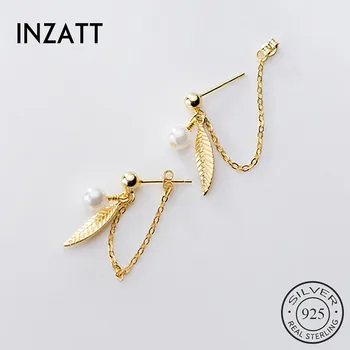 INZATT Real 925 Sterling Silver Leaf tassel Stud Earrings For Fashion Women Party Minimalist Fine Jewelry Cute Accessories Gift
INZATT Real 925 Sterling Silver Leaf tassel Stud Earrings For Fashion Women Party Minimalist Fine Jewelry Cute Accessories Gift