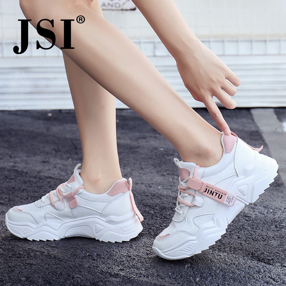 JSI Women Sneakers Round Toe Lace-Up Air Mesh Shallow Spring Autumn Casual Ladies Shoes Chunky Platform Women Sneakers jx167 
JSI Women Sneakers Round Toe Lace-Up Air Mesh Shallow Spring Autumn Casual Ladies Shoes Chunky Platform Women Sneakers jx167