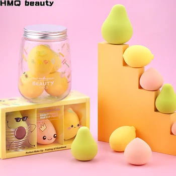 

Cute Makeup Sponge Set Soft Elasticity Puff Fruit Shape Foundation Concealer Cosmetic Powder Mixed Blender Beauty Makeup Tool