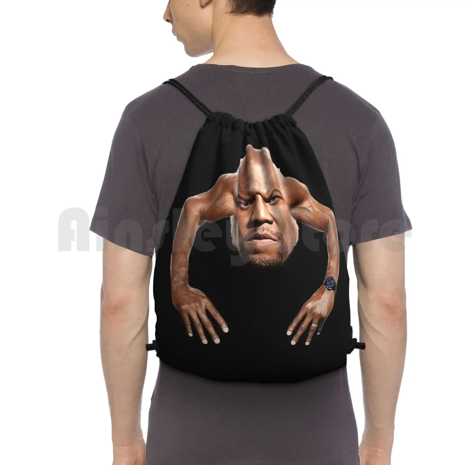 

Terry Crews Meme Arms Backpack Drawstring Bag Riding Climbing Gym Bag Terry Crews American Actor Comedian Activist Artist