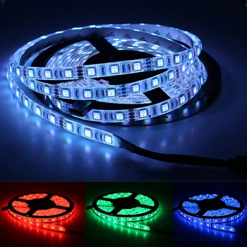 SMD 5050 RGB LED Strip Waterproof 5M 60LEDs/m DC 12V 24V RGBCCT RGBW RGBWW White Warm White Fita LED Light Strips Flexible 
SMD 5050 RGB LED Strip Waterproof 5M 60LEDs/m DC 12V 24V RGBCCT RGBW RGBWW White Warm White Fita LED Light Strips Flexible