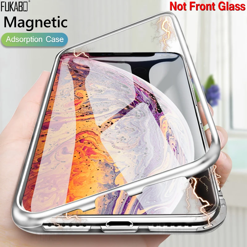 Luxury Metal Magnetic Adsorption Case For iPhone 7 8 XR XS Max X Tempered Glass Back Cover Case For iPhone 7 6 6s 8 Plus Case
Luxury Metal Magnetic Adsorption Case For iPhone 7 8 XR XS Max X Tempered Glass Back Cover Case For iPhone 7 6 6s 8 Plus Case