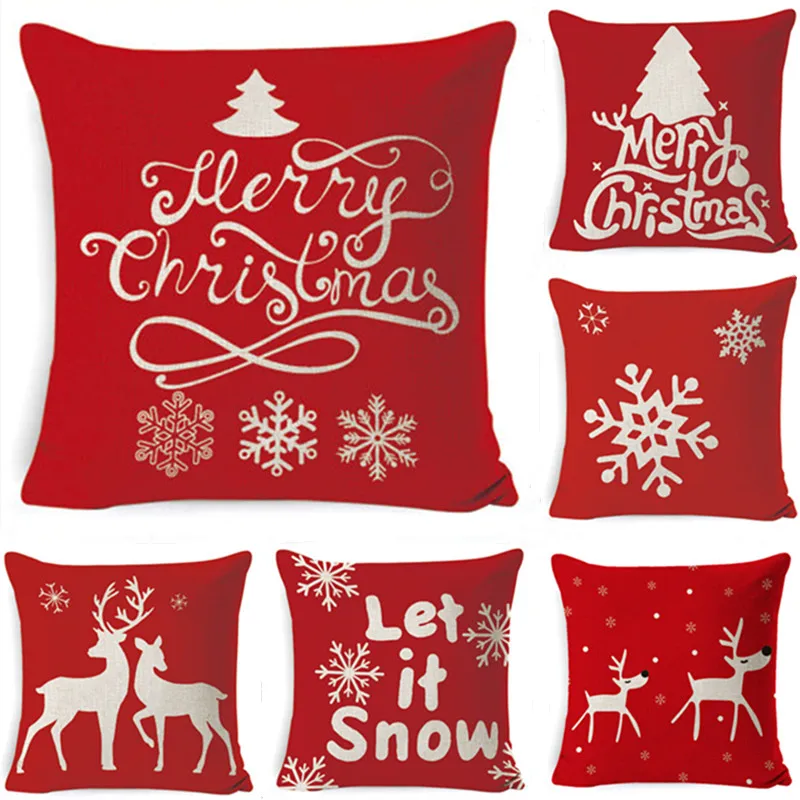 Red Letter Christmas Decorative Pillow Cushion Covers Pillowcase Cushions for Sofa Polyester Pillowcover
Red Letter Christmas Decorative Pillow Cushion Covers Pillowcase Cushions for Sofa Polyester Pillowcover