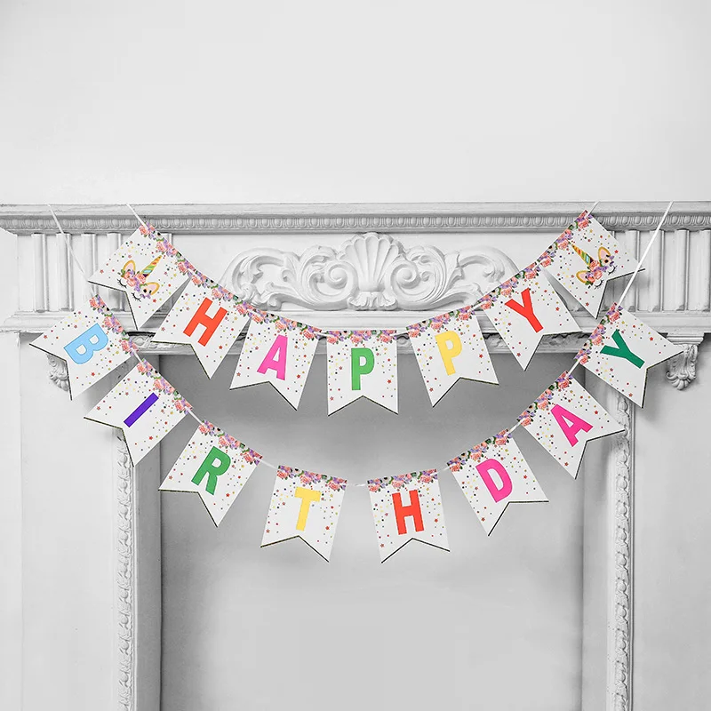 Unicorn Banner Flag Happy Birthday Large Party Color Flag Baby Shark Party 
Unicorn Banner Flag Happy Birthday Large Party Color Flag Baby Shark Party