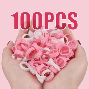 Wholesale 100Pcs Disposable Eyelash Extension Glue Rings Pink Glue Holder glue container Tattoo Pigment
Wholesale 100Pcs Disposable Eyelash Extension Glue Rings Pink Glue Holder glue container Tattoo Pigment