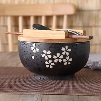 Japanese Bowl Instant Noodles Tableware Dining Room Tableware Salad Ceramic Bowl Bring Wooden Spoon Wooden Chopstick 
Japanese Bowl Instant Noodles Tableware Dining Room Tableware Salad Ceramic Bowl Bring Wooden Spoon Wooden Chopstick