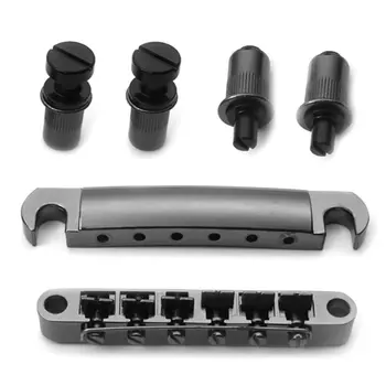 1 Set 6 String Guitar Tune O Matic Bridge and Tailpiece for LP SG Style Guitar 
1 Set 6 String Guitar Tune O Matic Bridge and Tailpiece for LP SG Style Guitar