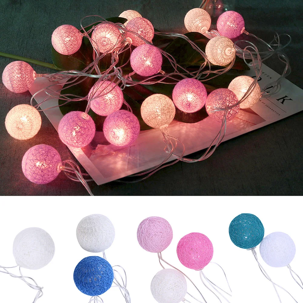 Cotton Ball Rattan Ball Garland Christmas Decoration New Year LED String Light Birthday Wedding Decoration Light Fairy Lights
Cotton Ball Rattan Ball Garland Christmas Decoration New Year LED String Light Birthday Wedding Decoration Light Fairy Lights