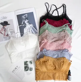 Sexy Lace Put Up Bralette Womens Summer Small Fresh tops Adjustable Shoulder Strap Beauty Back Bra Wire Free
Sexy Lace Put Up Bralette Womens Summer Small Fresh tops Adjustable Shoulder Strap Beauty Back Bra Wire Free
