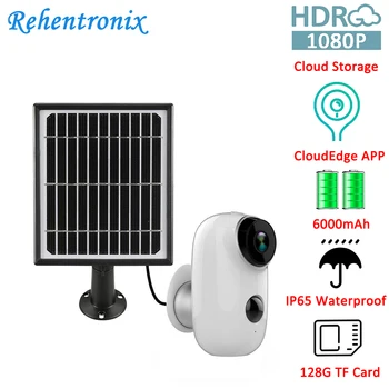 Solar Panel 100% Wire-Free Rechargeable Battery IP Camera 1080P Outdoor Full HD Wireless Weatherproof Security WiFi Video Camera
Solar Panel 100% Wire-Free Rechargeable Battery IP Camera 1080P Outdoor Full HD Wireless Weatherproof Security WiFi Video Camera