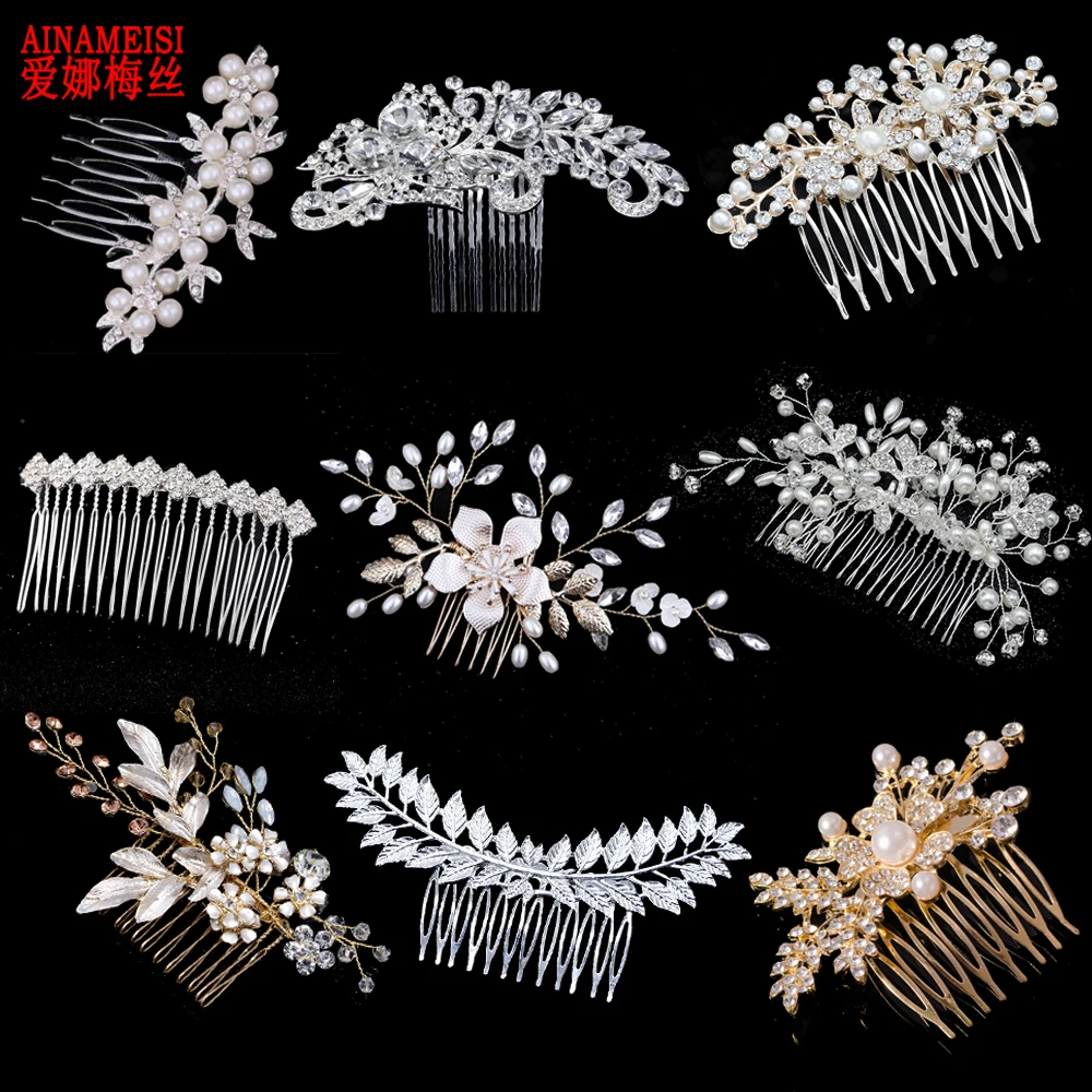 AINAMEISI Bridal Crystal Hair Combs Headpiece Jewelry Rhinestone Pearl Flowers Handmade Wedding Hair Accessories For Women Girls
AINAMEISI Bridal Crystal Hair Combs Headpiece Jewelry Rhinestone Pearl Flowers Handmade Wedding Hair Accessories For Women Girls