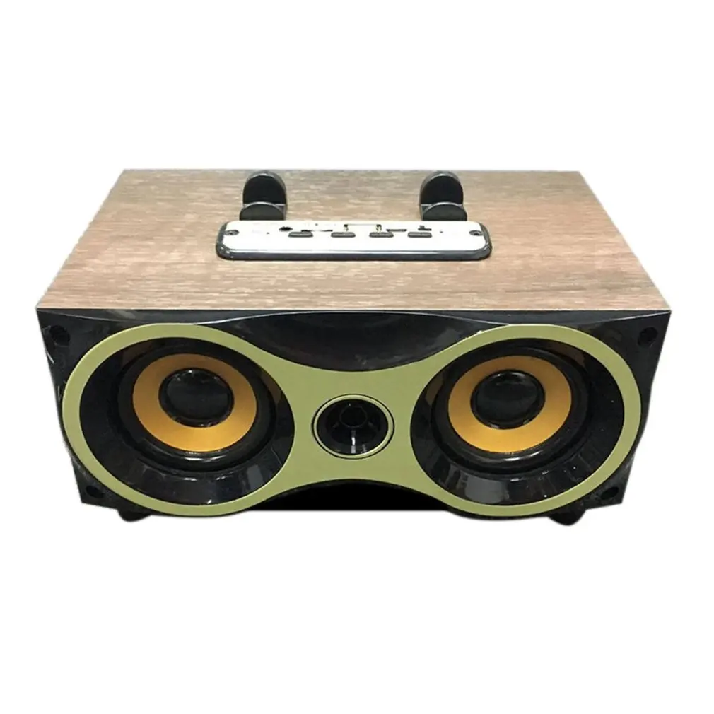 Retro Wireless Bluetooth Wooden Grain Speaker Subwoofer Stero Support FM Radio MP3 AUX USB Handsfree MIC Speakers for Phone PC
Retro Wireless Bluetooth Wooden Grain Speaker Subwoofer Stero Support FM Radio MP3 AUX USB Handsfree MIC Speakers for Phone PC