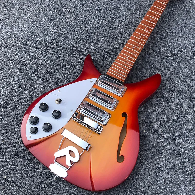 High quality left hand 325 electric guitar, half empty core, with F empty guitar, R bridge, Korean accessories, postage
High quality left hand 325 electric guitar, half empty core, with F empty guitar, R bridge, Korean accessories, postage