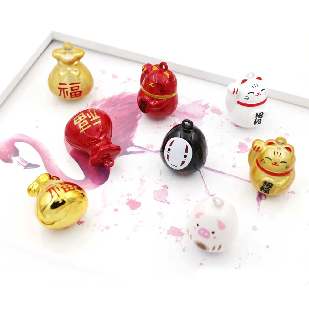 Good Luck Close Cartoon Jingle Bell Charms Necklace Pendant Accessories Jewelry Craft Findings
Good Luck Close Cartoon Jingle Bell Charms Necklace Pendant Accessories Jewelry Craft Findings