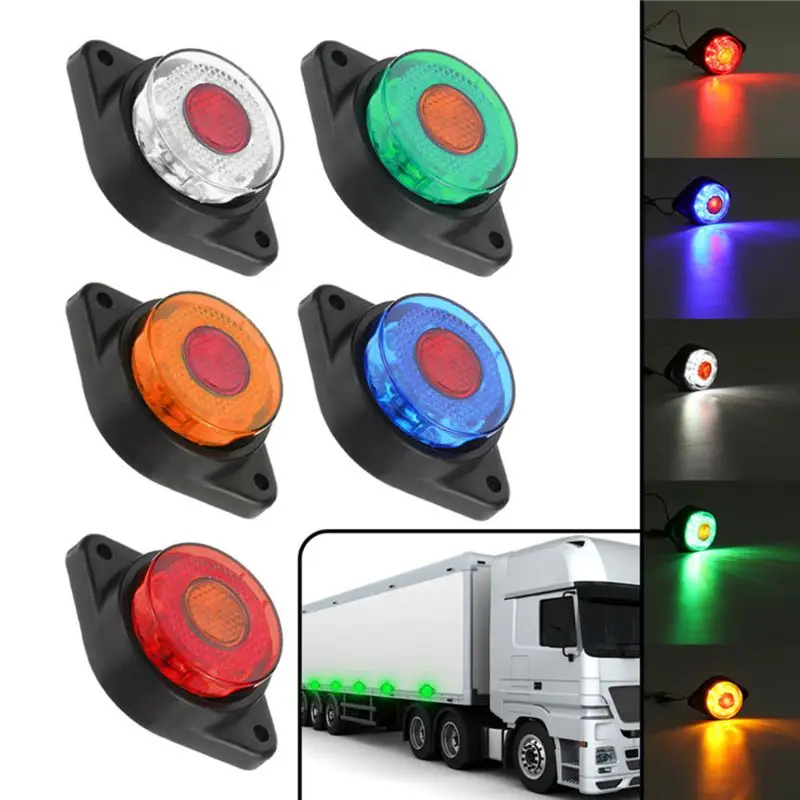 5Pcs Truck Round Side Marker 24V Lights 8 LED Small Cylindrical Side Light Trail 19QD
5Pcs Truck Round Side Marker 24V Lights 8 LED Small Cylindrical Side Light Trail 19QD