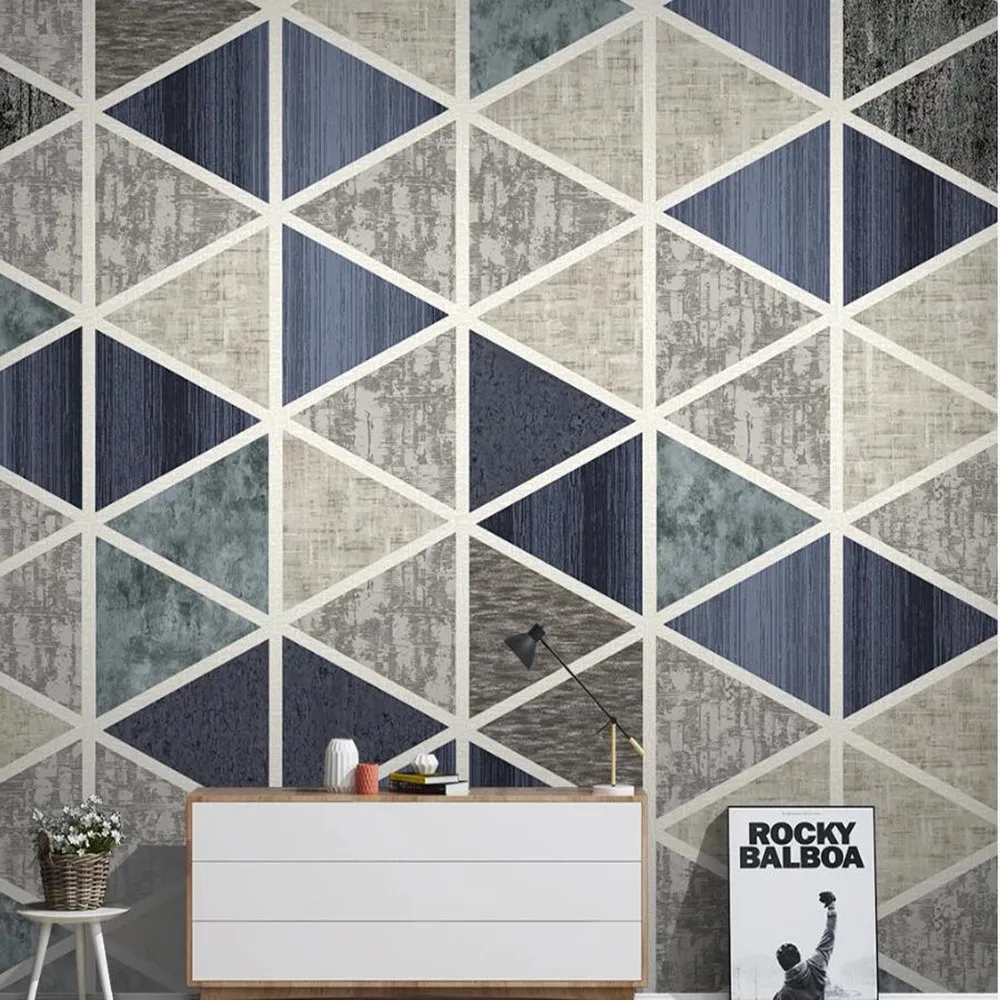 Milofi manufacturers custom 3D Nordic retro geometric line sofa living room background wallpaper mural
Milofi manufacturers custom 3D Nordic retro geometric line sofa living room background wallpaper mural