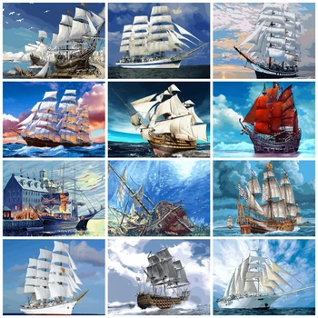 AZQSD Painting By Numbers Ship Pictures Oil Painting By Numbers Scenery Arcylic Oil Painting Hand Paint Kit Canvas Home Decor
AZQSD Painting By Numbers Ship Pictures Oil Painting By Numbers Scenery Arcylic Oil Painting Hand Paint Kit Canvas Home Decor