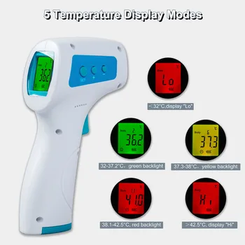 Digital Fever infrared thermometer Clinical Non Nontact Health Thermometer Accurate Measurement with LED Screen Clear Reading
Digital Fever infrared thermometer Clinical Non Nontact Health Thermometer Accurate Measurement with LED Screen Clear Reading